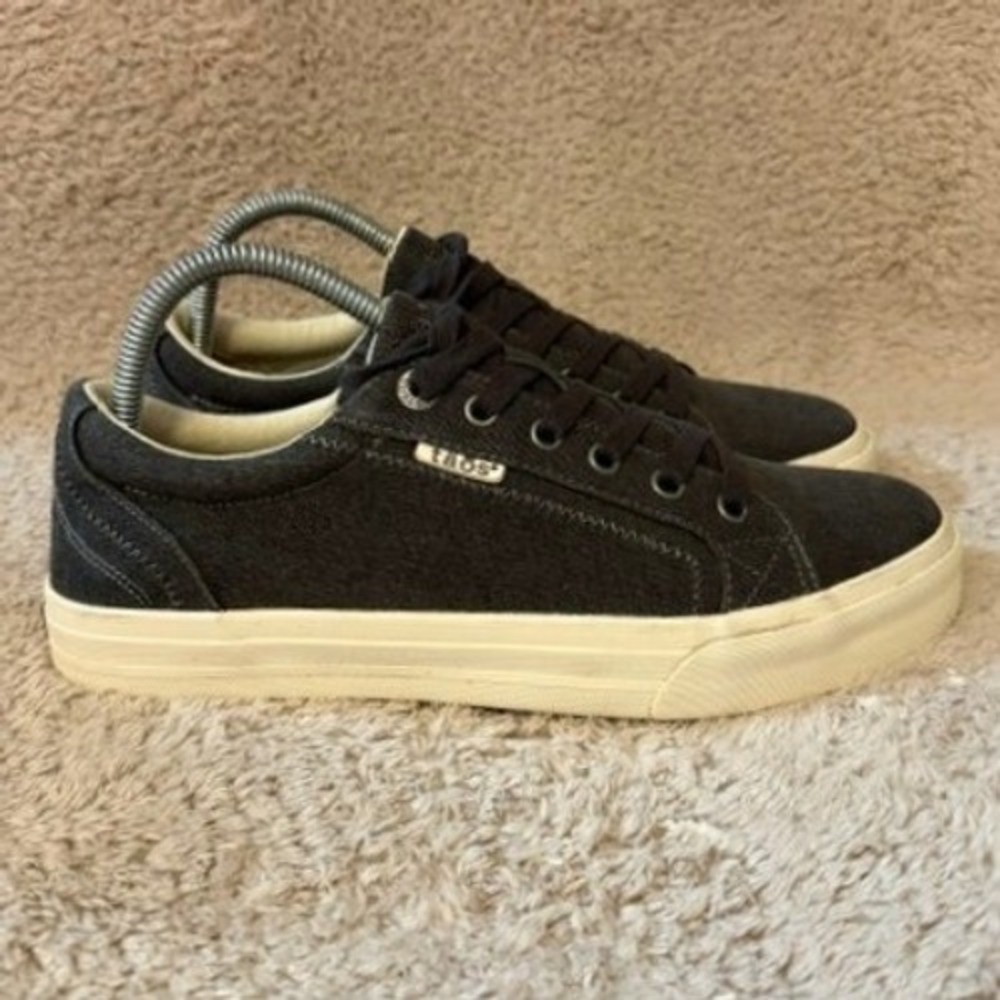 Taos Plim Soul Sneakers Womens 9 Gray PLS-13644 Low Top Canvas Lace Up Comfort